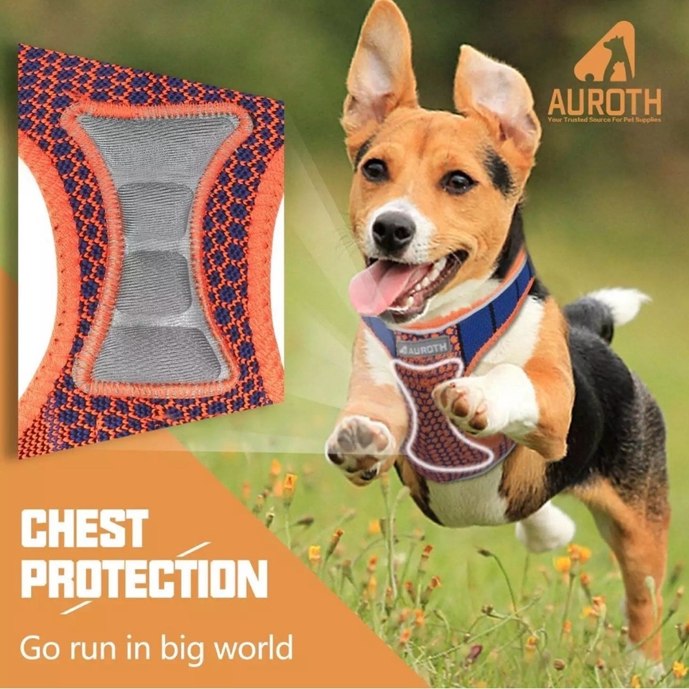Auroth Dog Harness - Lite Series Step-in Dog Harness Cat Harness - Orange